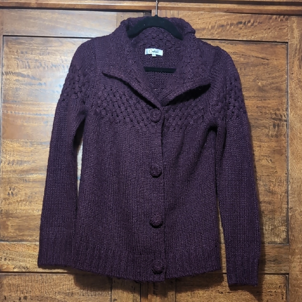 Elegant Whine Cardigan Sweater